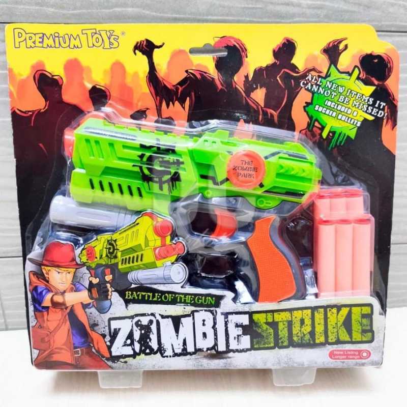 Jual Zombie Strike Gun blaster Gun Nerf tembak Peluru Gabus tembak