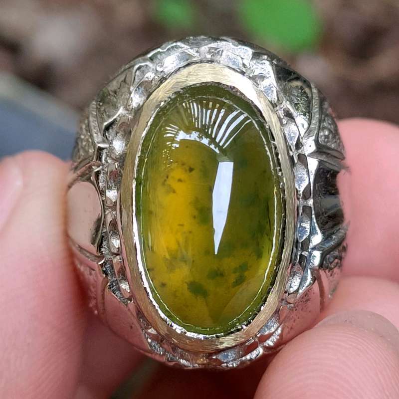 Jual â[ Original ] Cincin Batu Lumut Sungai Dareh Pucuk Pisang ...