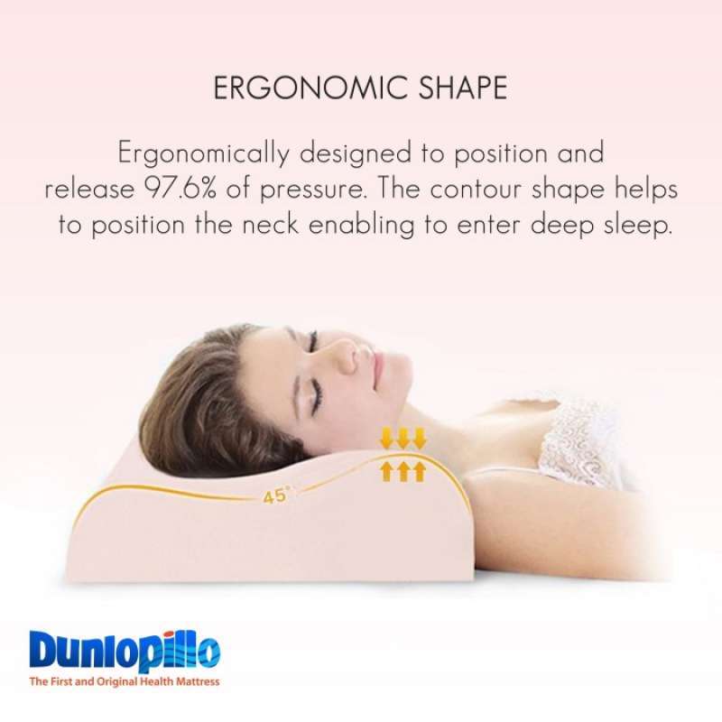 Dunlopillo ERGO Latex Allerguard Pillow Bantal anti Alergi