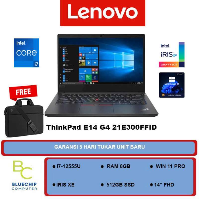 LENOVO THINKPAD E14-i7-12555U 8GB SSD 512GB IRIS XE 14