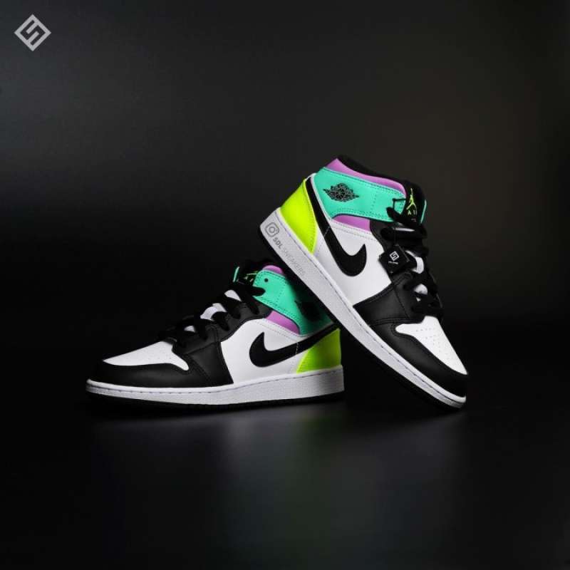 Jual Jordan Mid Pastel Black Toe Gs (100% Authentic) Di Seller