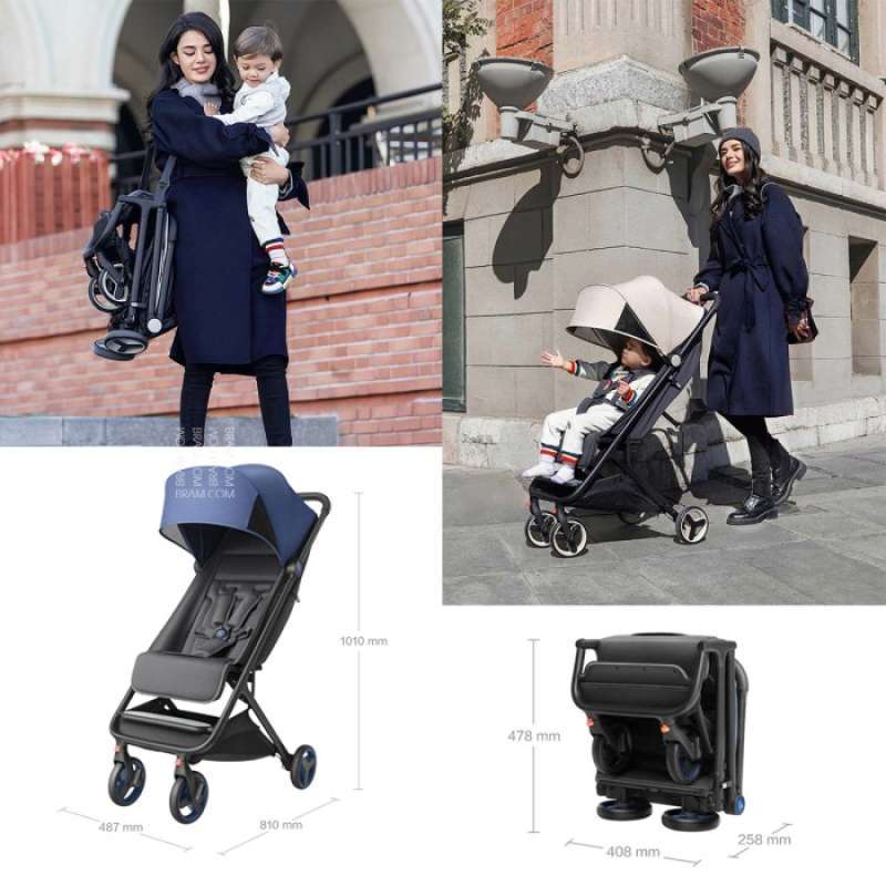 Xiaomi mitu folding stroller multifunctional trolley case for babies hot sale