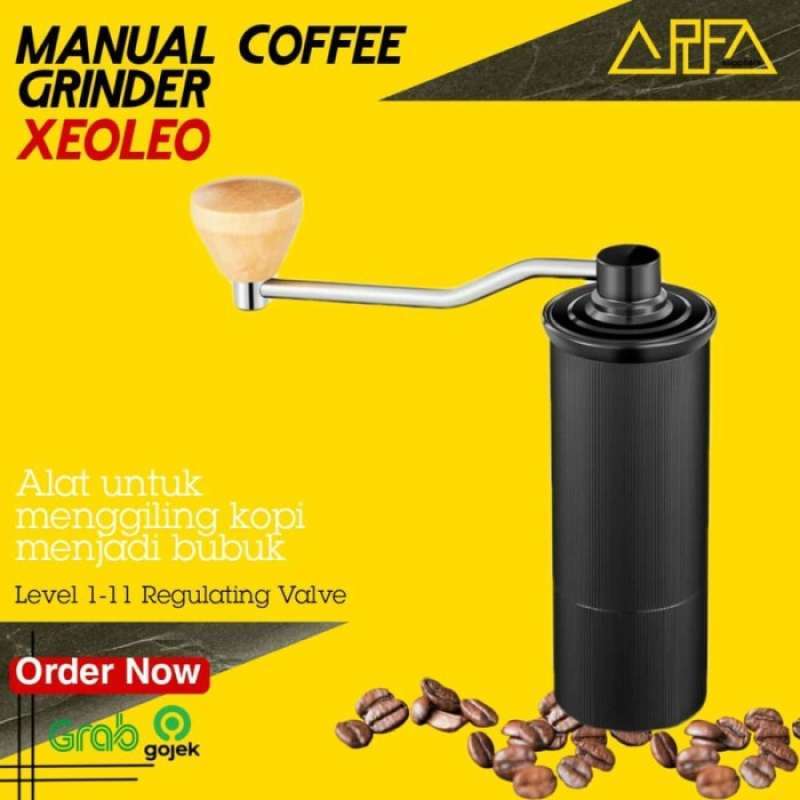 Promo Alat Penggiling Kopi Portable Manual Coffee Grinder Xeoleo