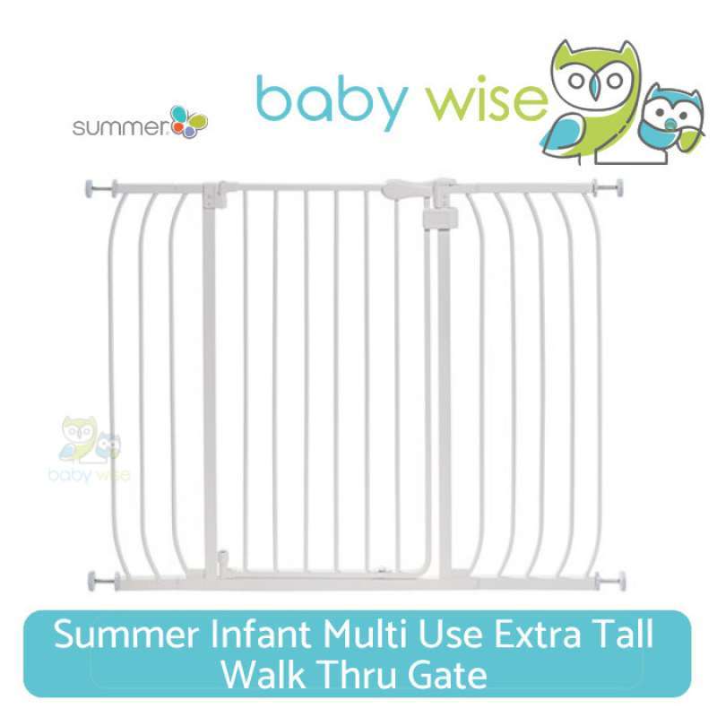 Jual Summer Infant Multi Use Extra Tall Walk Thru Gate White di