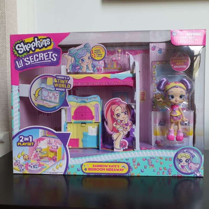 Shopkins rainbow kate's bedroom hideaway on sale