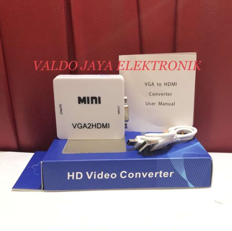 Promo Converter Vga To Hdmi Hd Video Converter Mini Vga Hdmi