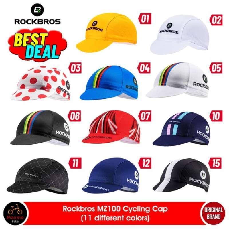 Topi Ros Cycling Cap ROCKBROS M006 Topi Sepeda Cycling Hat COOLMAX