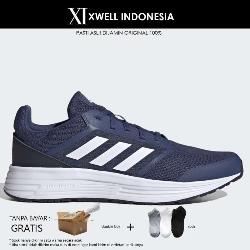 Promo SEPATU LARI ADIDAS GALAXY 5 NAVY ORIGINAL FW5705 Diskon 50