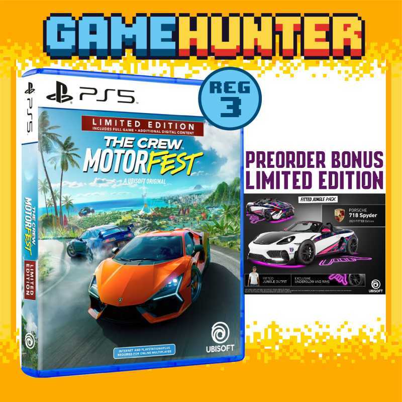 PS4 The Crew Motorfest Limited Edition Reg.3, the crew 3