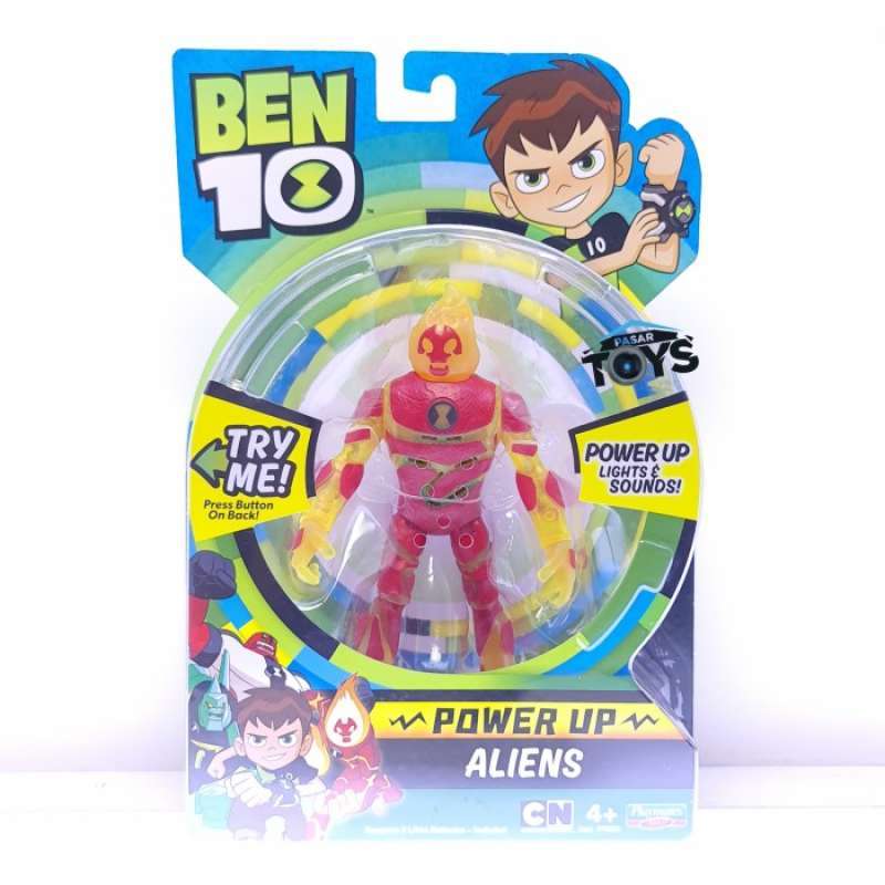 Promo Ben 10 Power Up Aliens Heatblast Figure Diskon 23 Di Seller