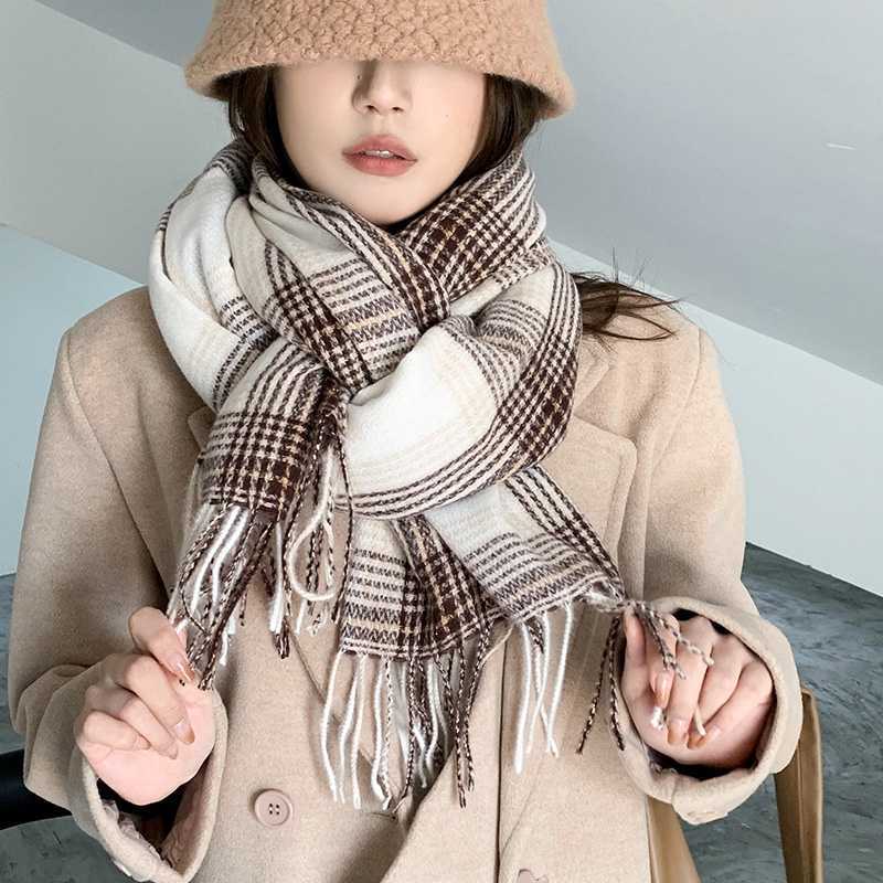 Syal Winter Muffler Style Stylish Winter Warm Wear Thick Silk