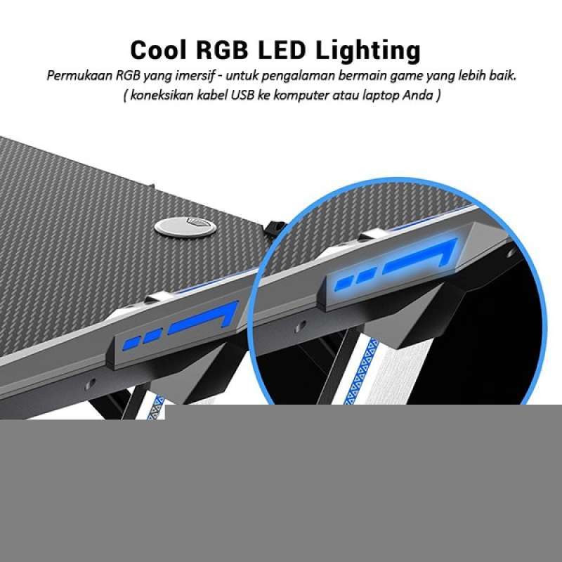 Promo Dxracer Nex Rgb Gaming Desk Meja Komputer Diskon 23 di