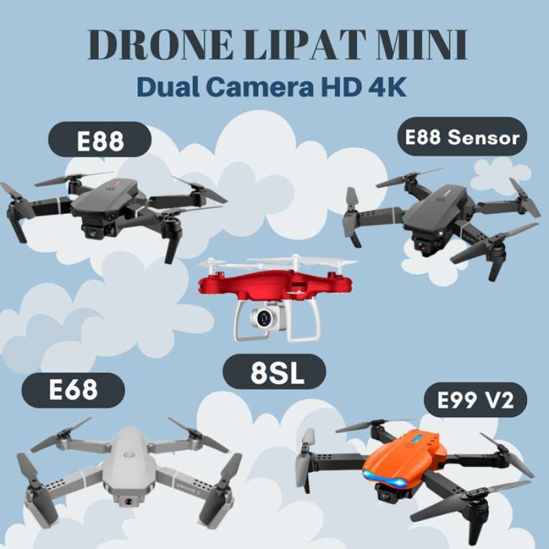Jual Drone E68 E88 E99 8sl Drone Mini 4k Hd Camera Wifi Fpv
