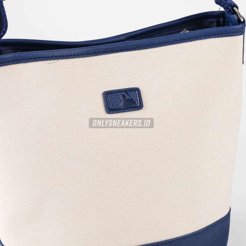 Jual Mlb Basic Big Logo Canvas Bucket Bag Boston Cream (100