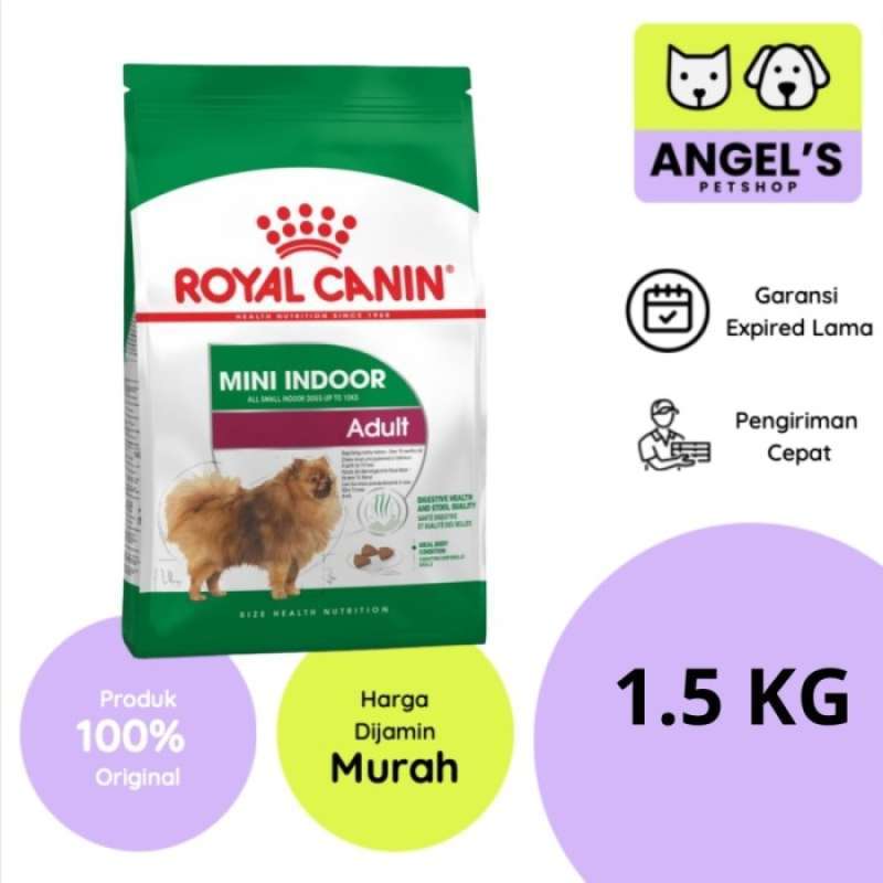 Promo Royal Canin Mini Indoor Adult 1.5 Kg Makanan Anjing Dog