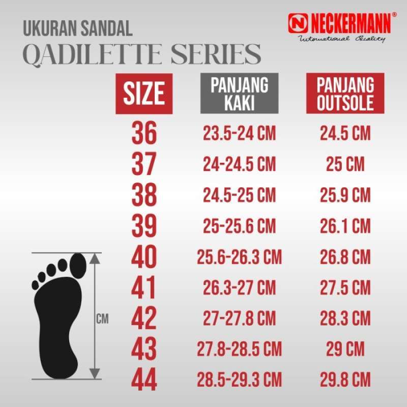 Size chart eiger clearance sandal