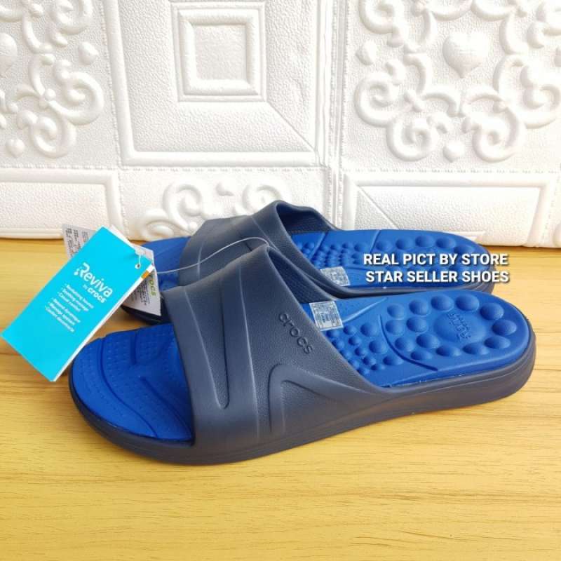 Jual Sandal Crocs Reviva Slide Original Crocs Pria di Seller