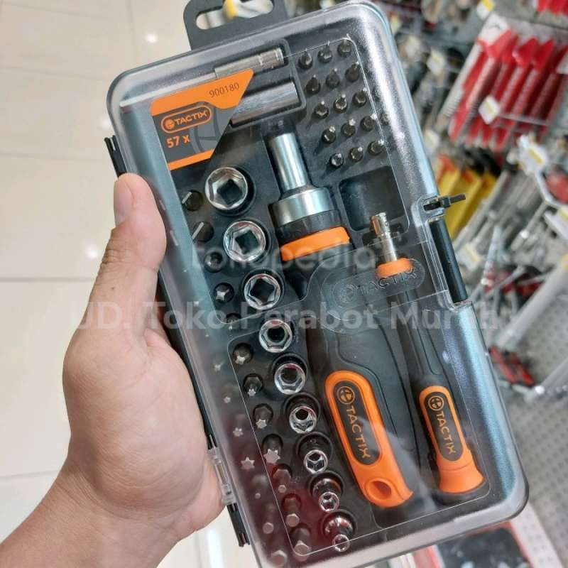 Promo Promo Terbatas Tactix Socket Set 57Pcs Kunci Sok
