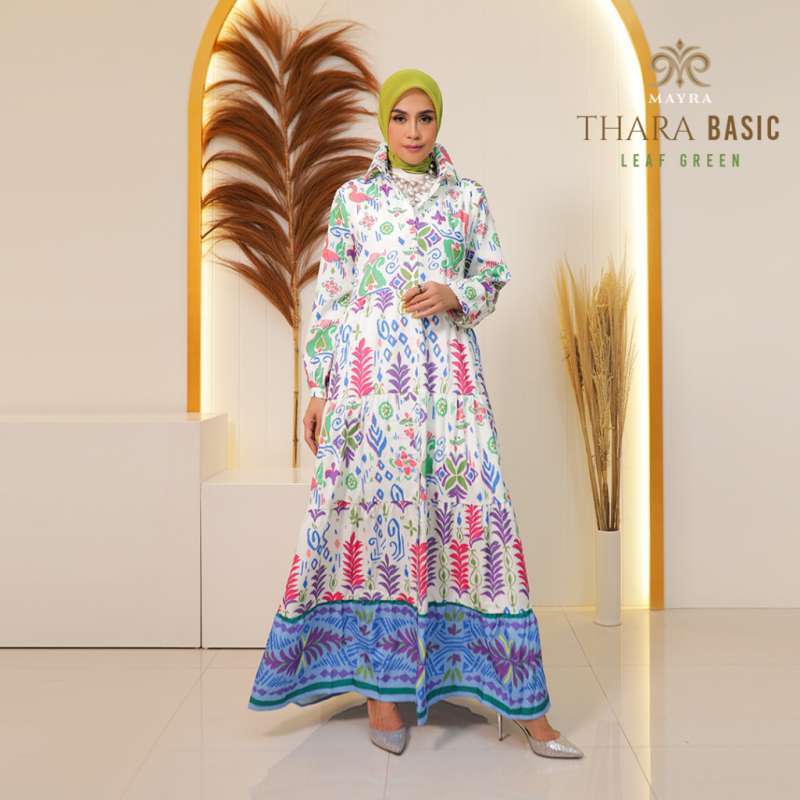 Printed gaun sales