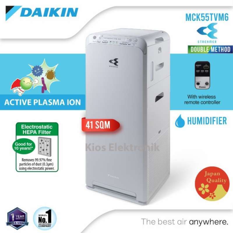 Promo Daikin Mck55Tvm6 Air Purifier Daikin Hepa Steamer Humidifier