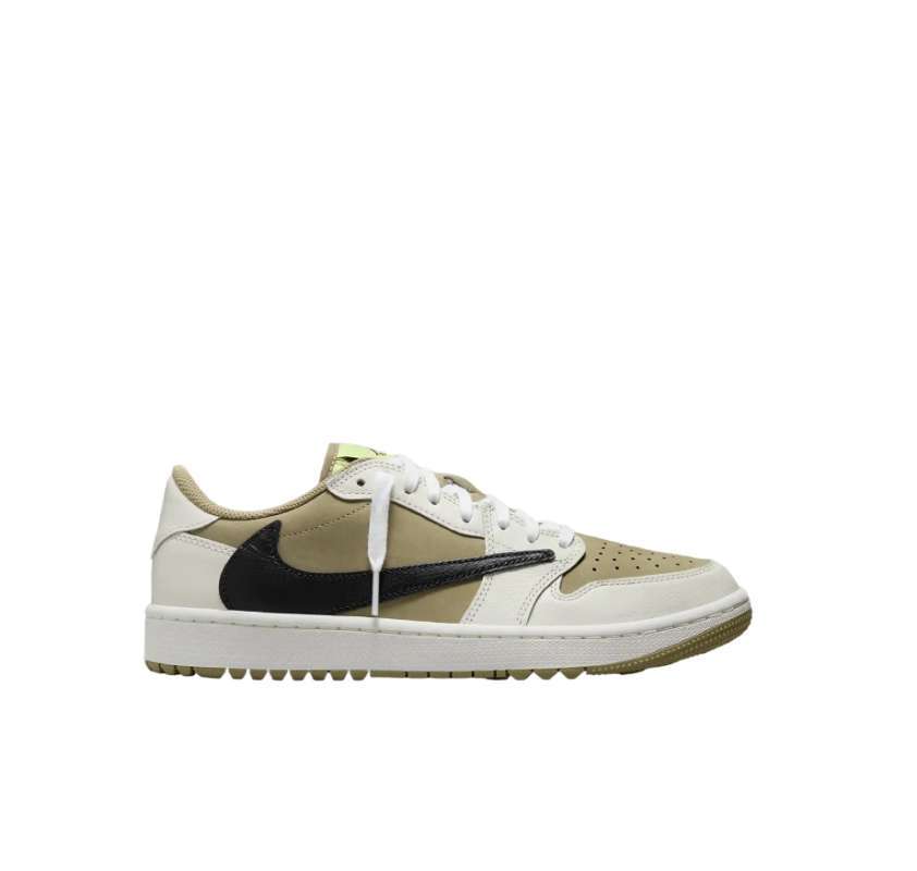 Promo Jordan Low Og Golf Travis Scott Olive White Brown Diskon