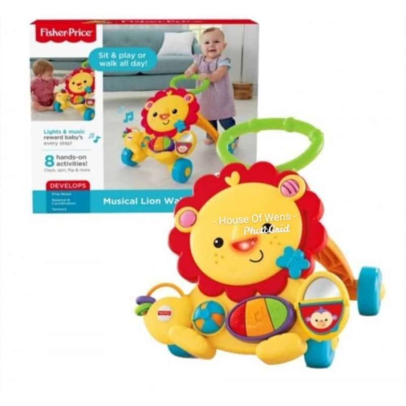 Harga fisher price musical lion walker online