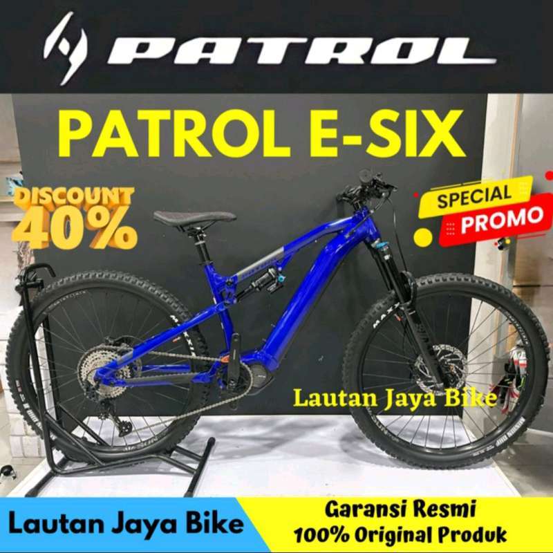 Jual Sepeda Gunung E BIKE PATROL E SIX Fork Fox Float 38 di Seller