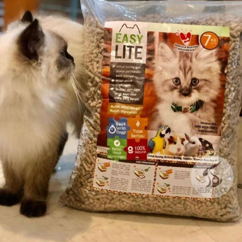 Promo easy lite cat litter 7kg pine wood Diskon 33 di Seller Bumi