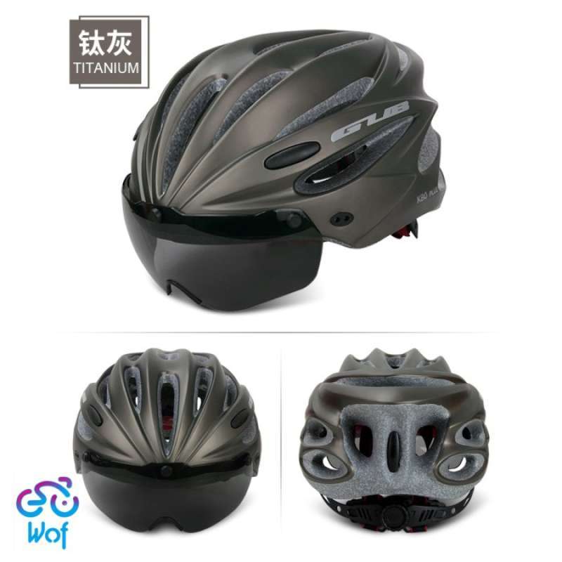 Promo Helm Sepeda Gub K80 Plus Mtb Road Bike Magnetic Visor Rb