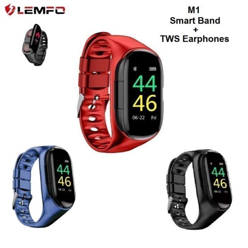 Lemfo m1 smart bracelet sales bt earphone