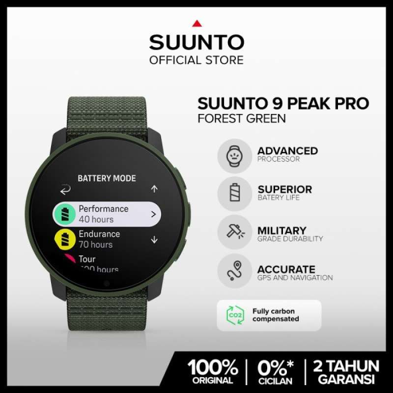 Watch Suunto 9 Peak Pro Forest Green