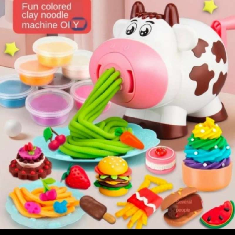 Jual Mainan Anak Mesin Cetak Plastisin Play doh Sapi cow Machine