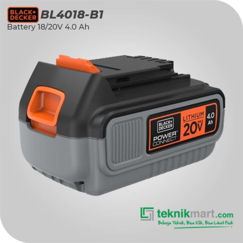 Promo Black Decker Battery Baterai Li ion 18 20 Volt Max 4.0