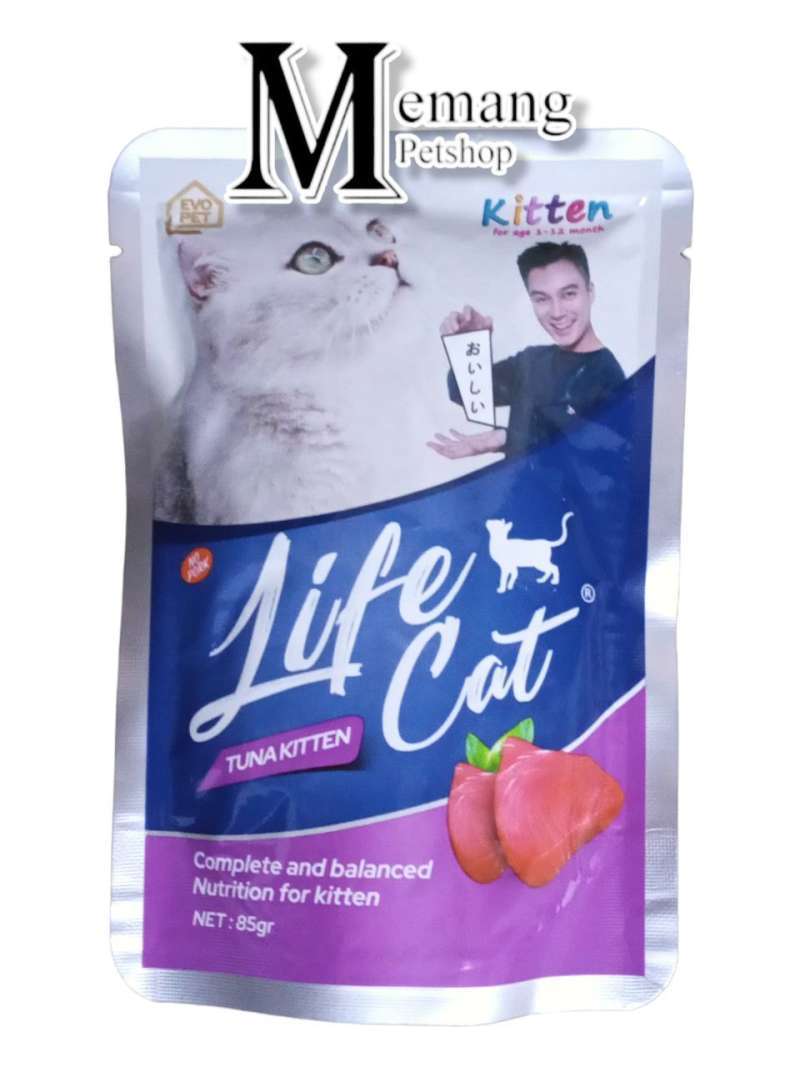 Jual Life Cat Kitten Tuna Makanan Kucing Sachet Basah 85 G Di
