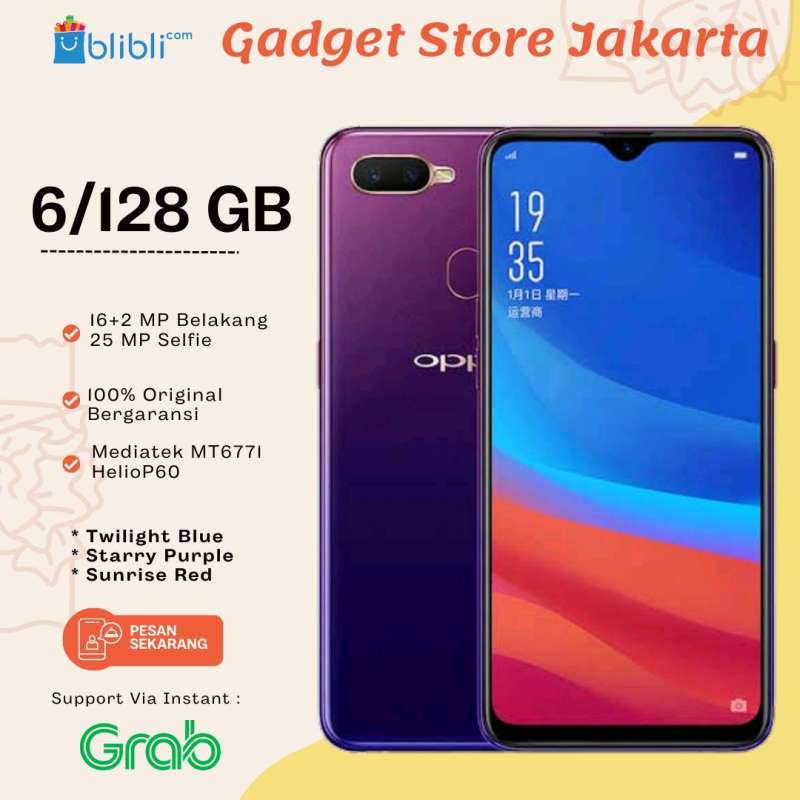 Oppo F9 6 128 Harga dan Spesifikasi Terbaru Februari 2024 Blibli