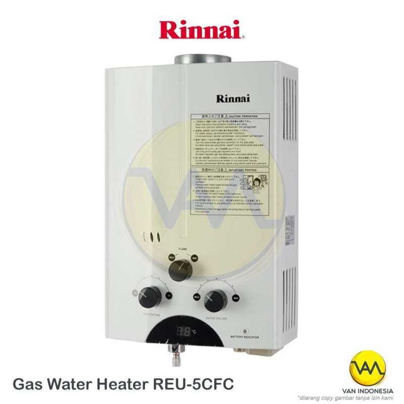 Jual Water Heater Pemanas Air (Tabung Gas) REU-5CFC Rinnai di Seller VAN  Home u0026 Living - Karasak, Kota Bandung | Blibli