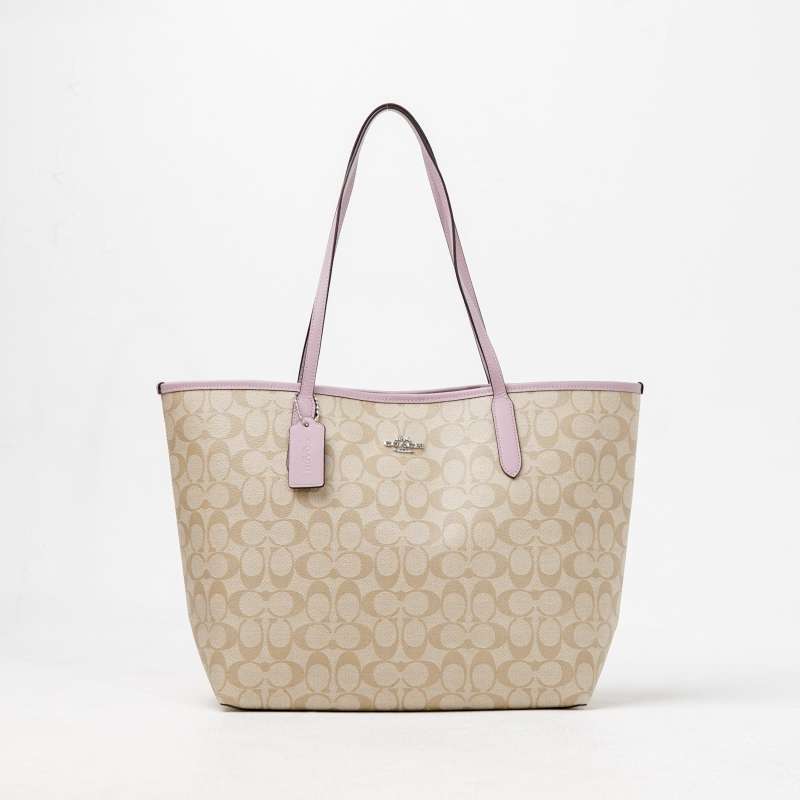 Jual Tas COACH MONOGRAM BEIGE ROSE TOTE BAG 100 ORIGINAL di