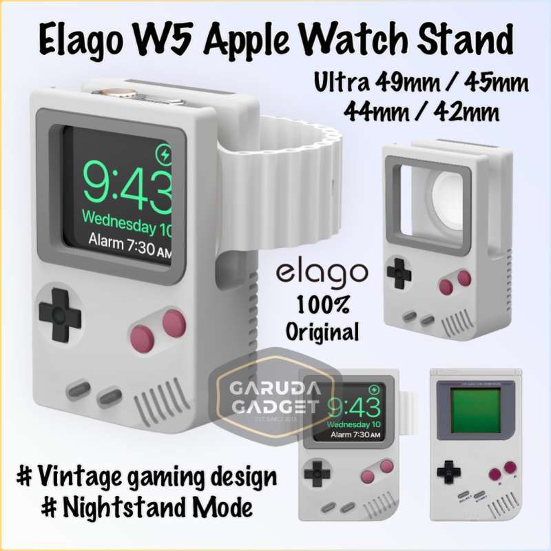 Jual Stand Apple Watch Ultra 49mm 45mm Elago W5 Night Holder