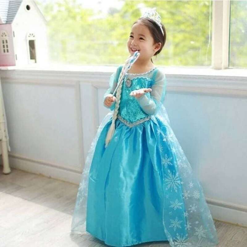 Gratis Ongkir Dress Princess Elsa Gaun Elsa Baju Dress Frozen Baju Frozen Elsa