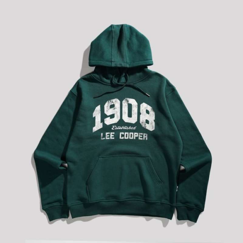 Promo Lee Cooper Pullover 1908 Vintage Emerald Green XL Diskon