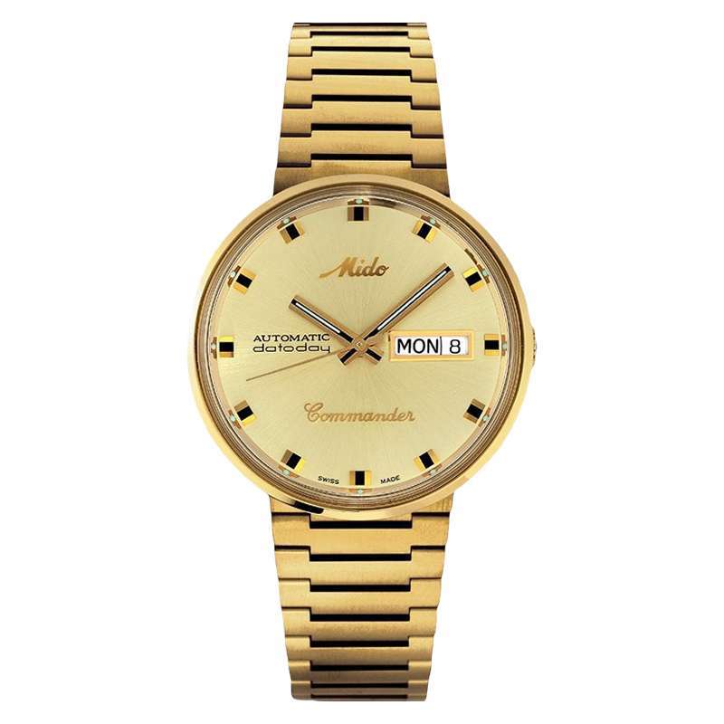 Harga jam shop mido chronometer gold