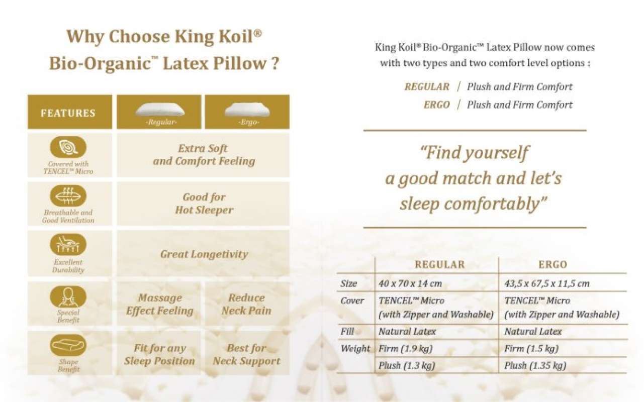 King koil hotsell latex pillow