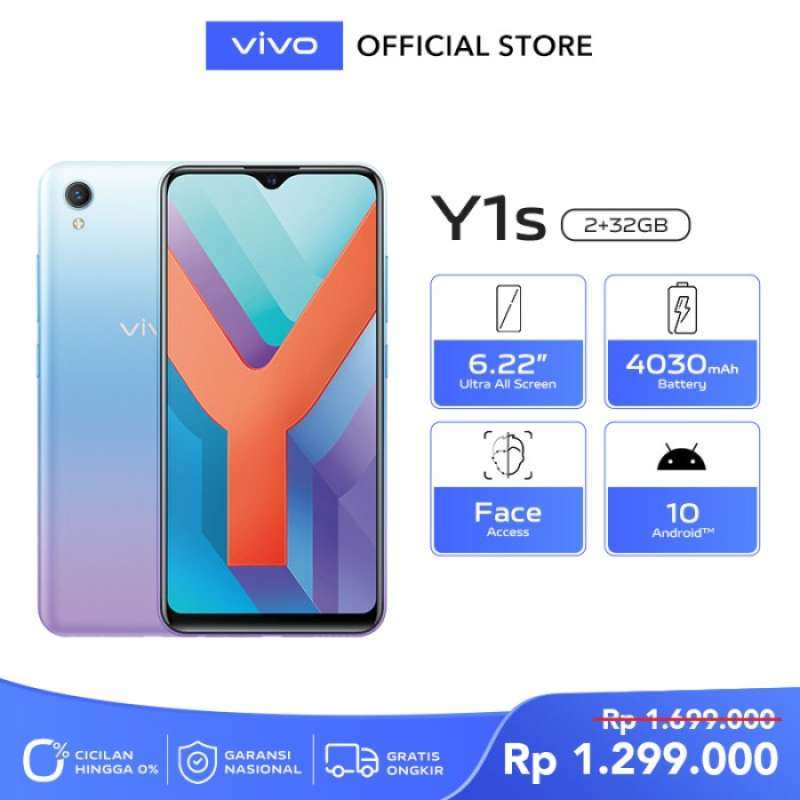 Jual Vivo Y1S Aurora Blue Terbaru Februari 2024 Blibli