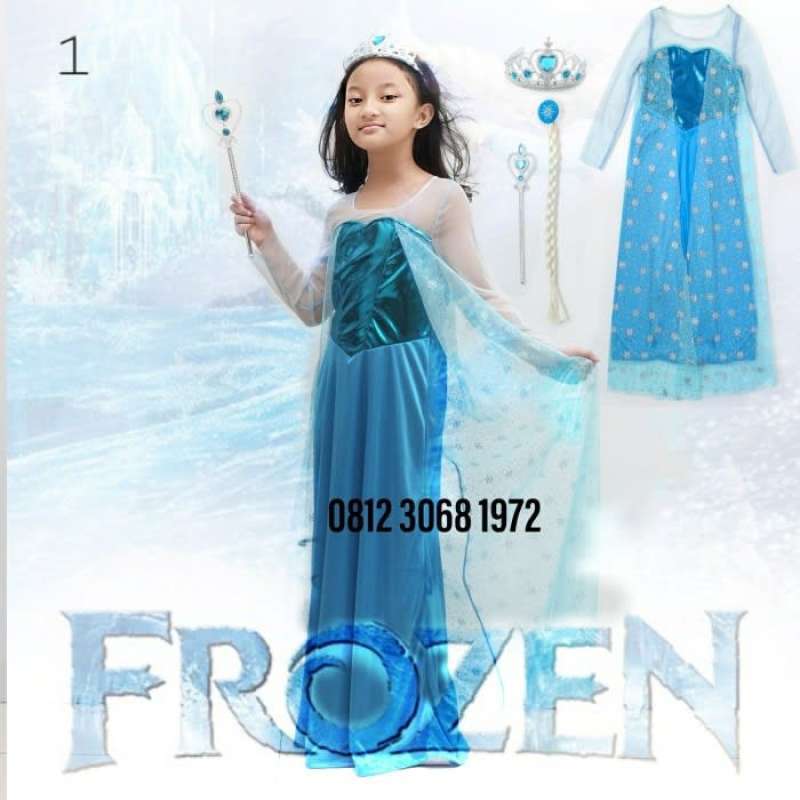 Baju princess shop elsa frozen