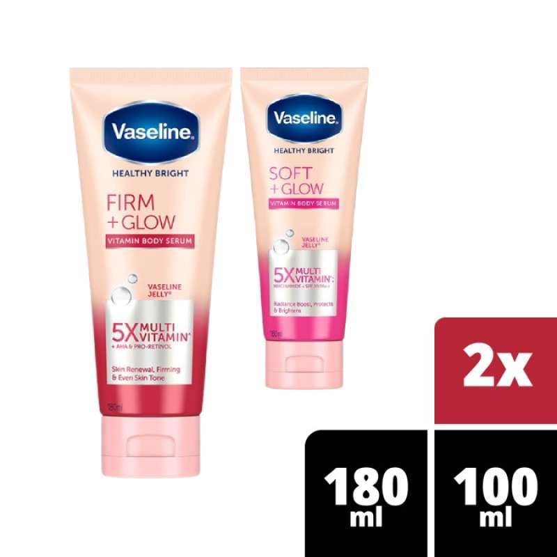 Vaseline Healthy Bright Vitamin Body Serum Firm 180Ml Soft Glow