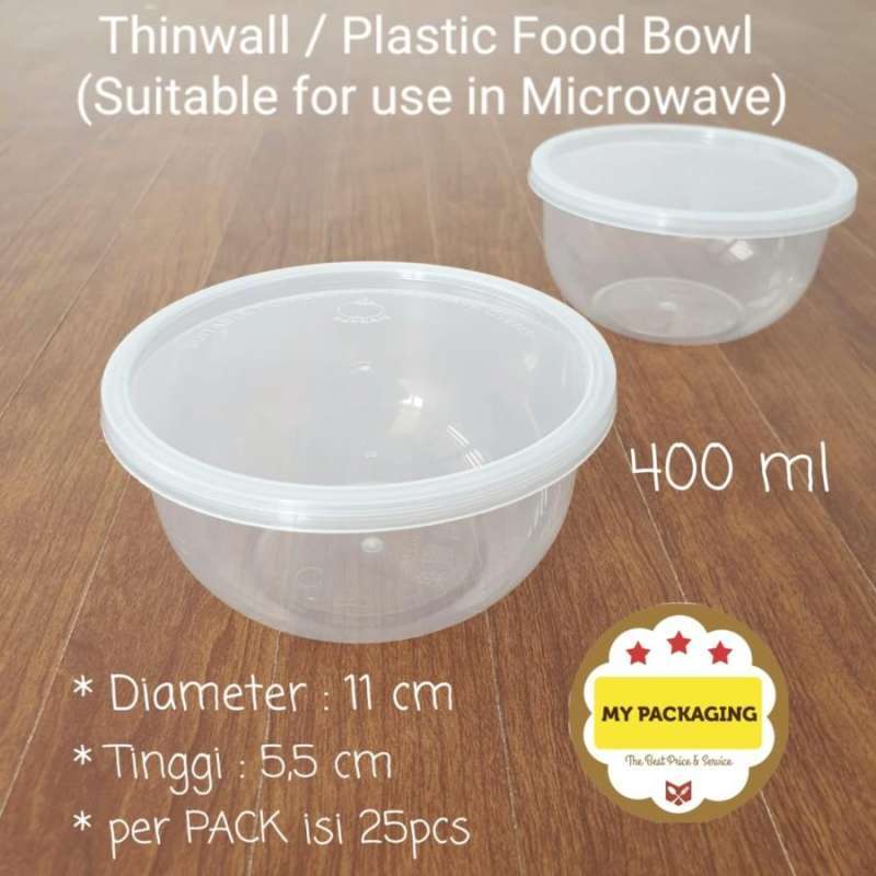 Jual Food Container Mangkuk Makan Microwave Bowl 400ml Isi - Main Image