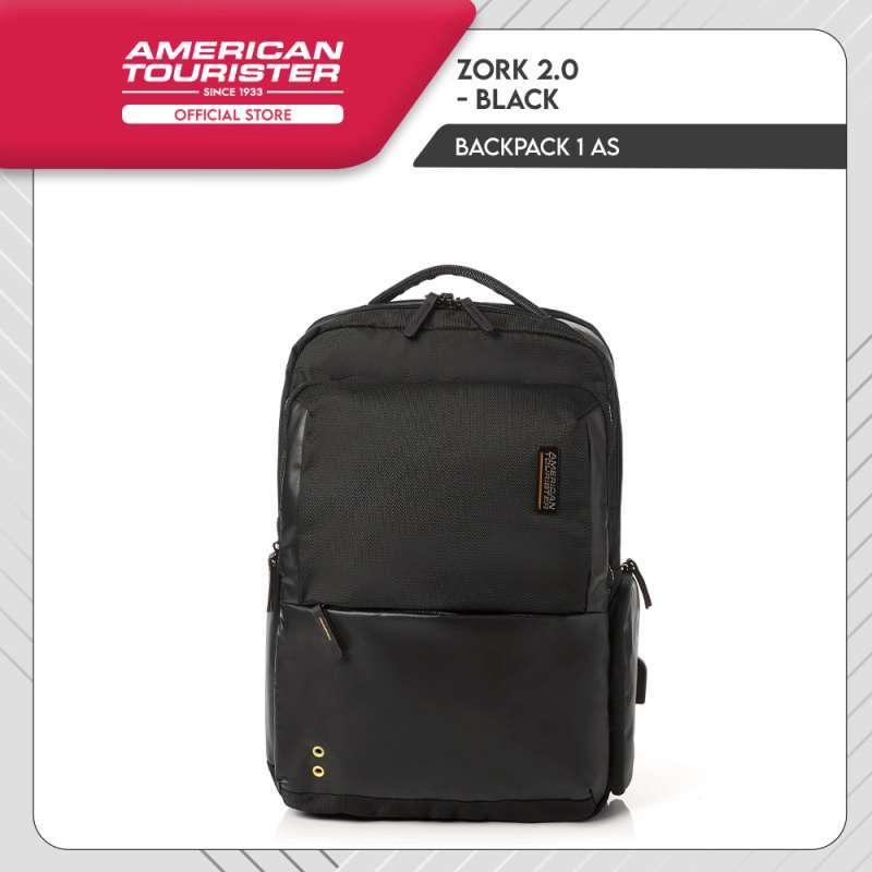 Jual American Tourister Zork 2.0 Backpack 1 AS Black di Seller