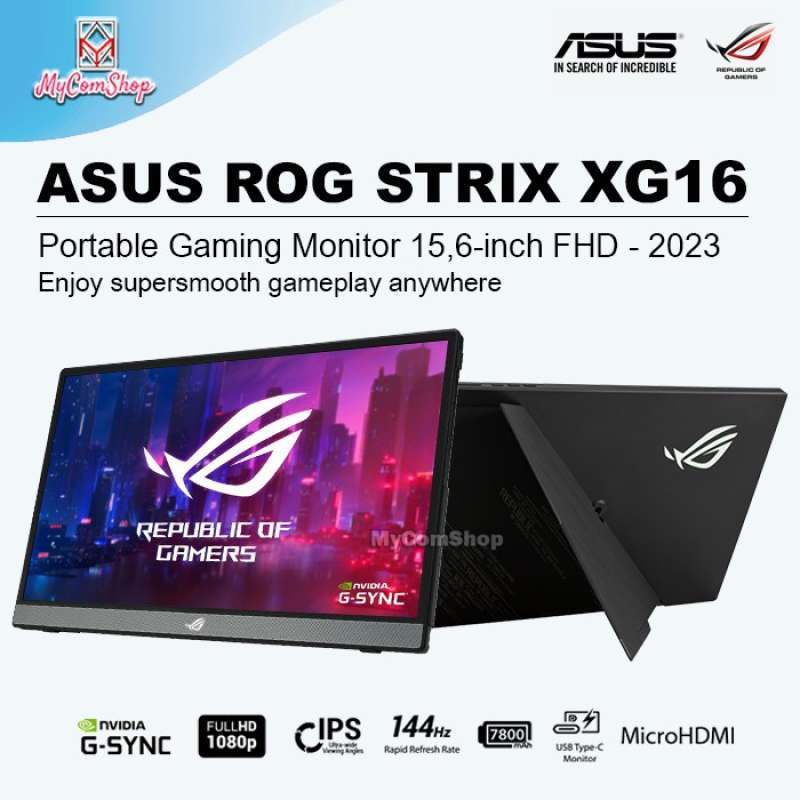 Jual Asus Rog Strix Xg16 Portable Gaming Monitor 15,6-inch Fhd Ips