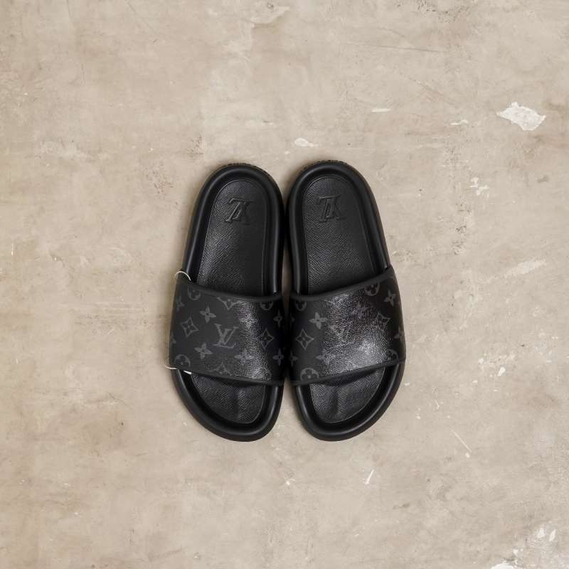 Jual Sandal L WATERFRONT ECLIPSE BLACK SLIDE 100 ORIGINAL 43 di