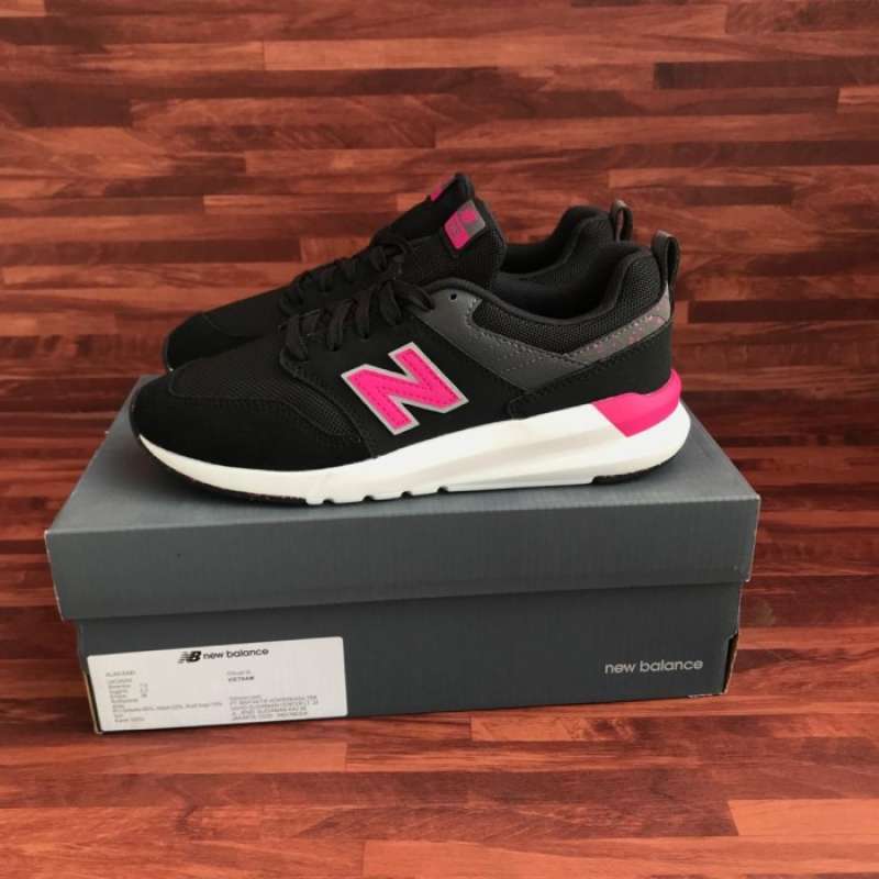 New balance 009 black leather hot sale